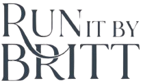 "Run It By Britt" logo. - Run It By Britt